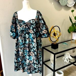 a.n.a: NEW: Mini floral cotton dress size XL